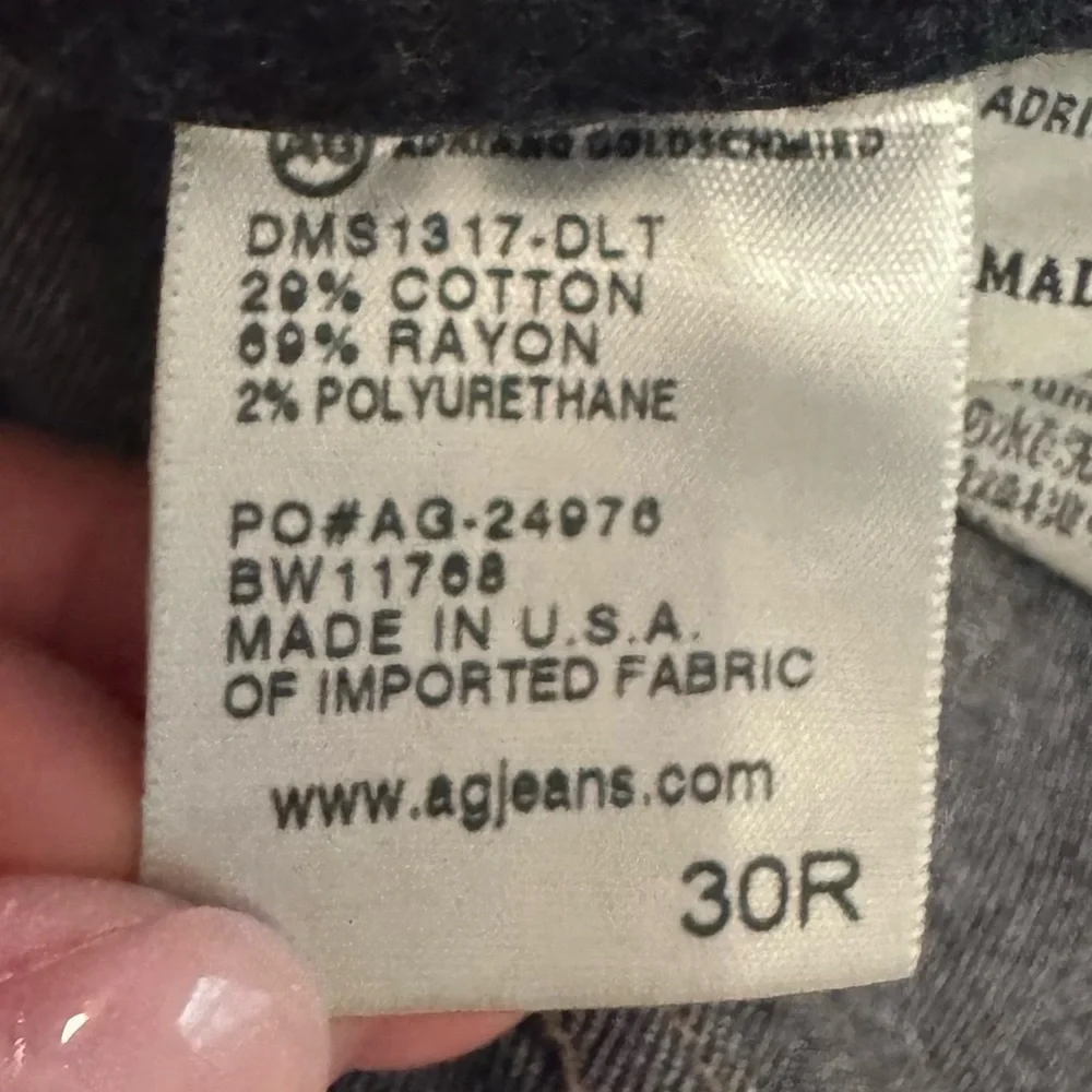 EUC AG The Ballad Dark Wash Jeans (30R)
